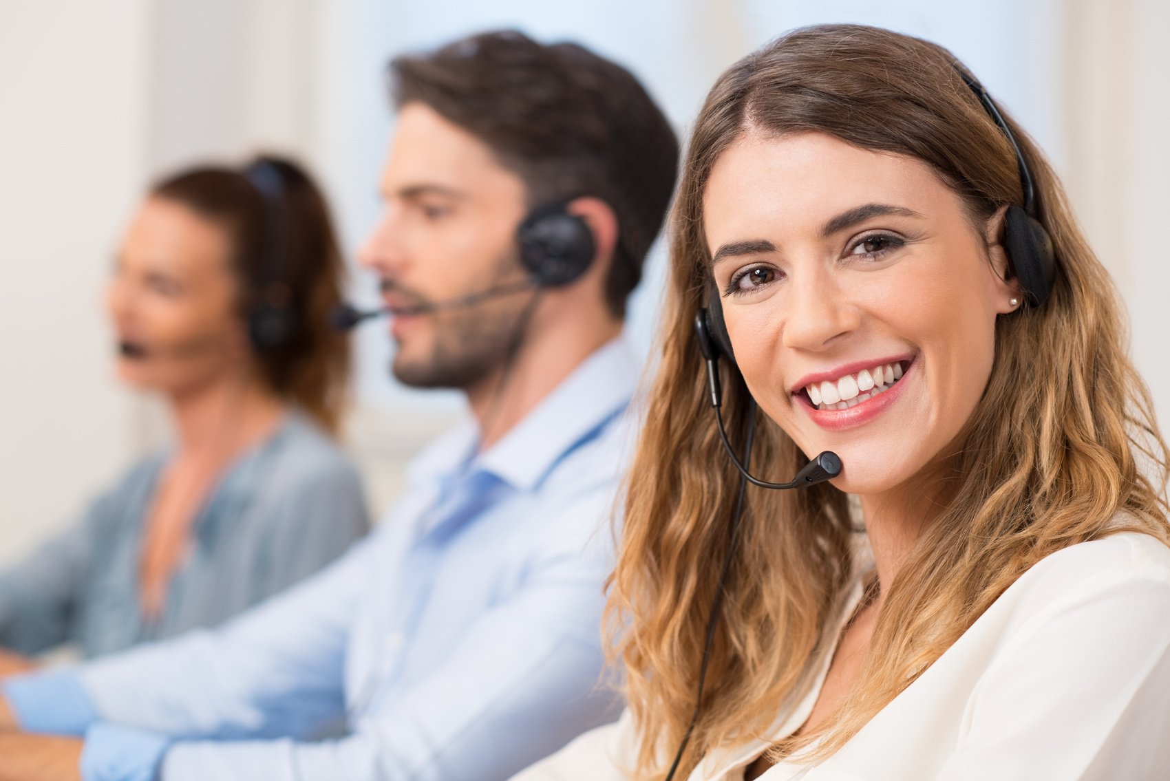 Woman at Call Centre